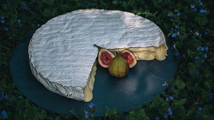 Baron Bigod Cheese on slate